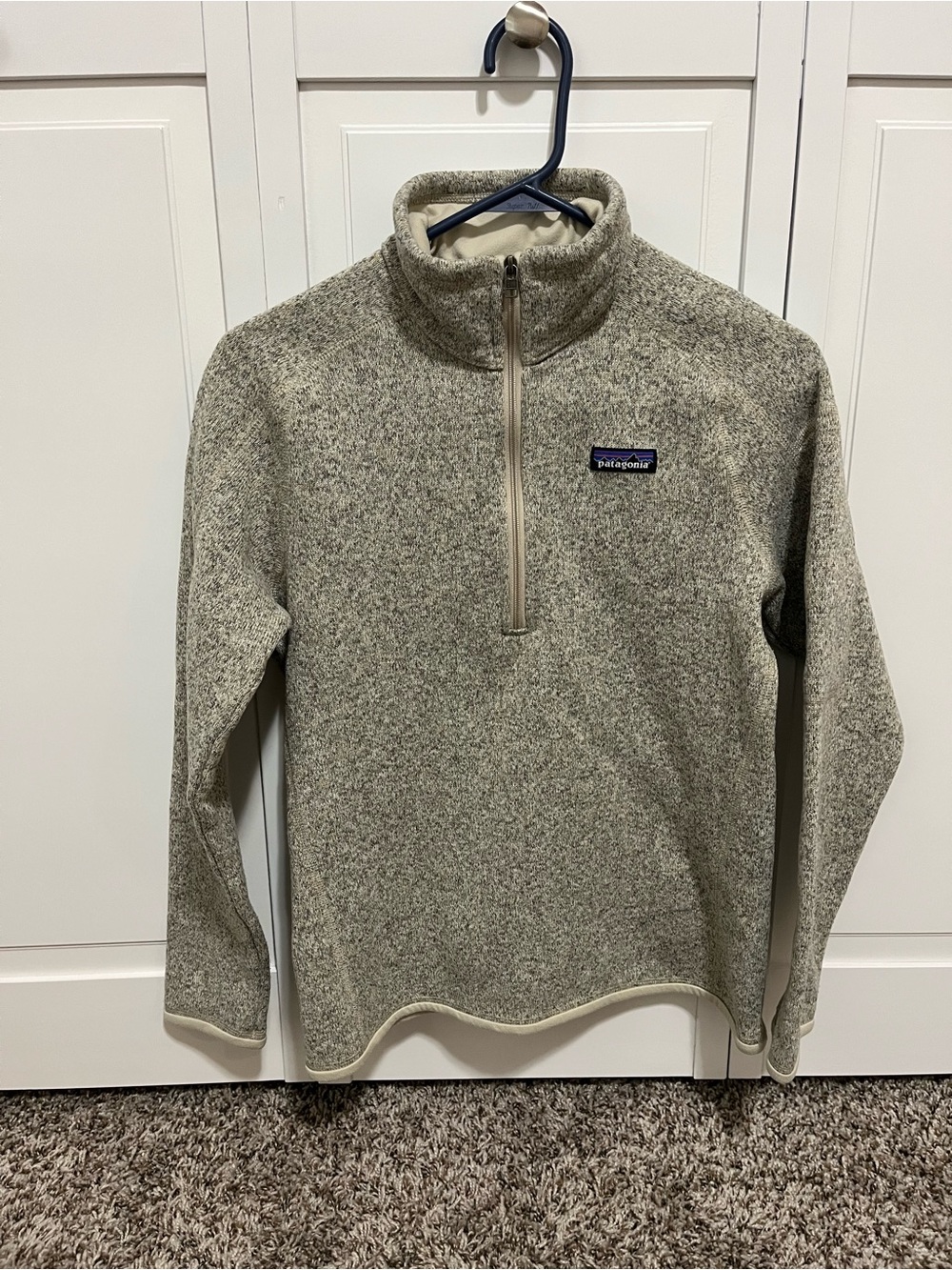 Patagonia Heather Oat Quarter-Zip Pullover